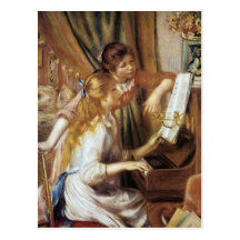 Girls at the Piano Post Card
