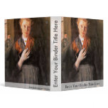 Girls At Window (Portrait Of Babette Maurer B. Jor 3 Ring Binder