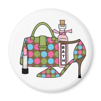 Girls Bags and Shoes Three Refrigerator Magnet by girl_stuff