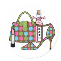 Girls Bags and Shoes Three Sticker
