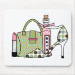 Girls Bags and Shoes Two Mouse Mats