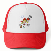 Girls Baseball Dive Tshirts and Gifts Trucker Hat