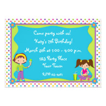 Girls Birthday Party Invitation