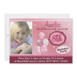 Girls Birthday Photo Invitation - Any Age