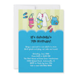 Girls Birthday Pool Party Invitation
