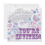 Girl's Birthday / Sweet 16 Invite invitations