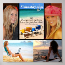 Girls...book a fishing holiday! print