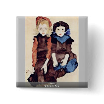 Girls By Schiele Egon Pin