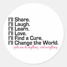 girls can do anything (girl power) stickers