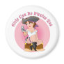 Girls Can Pirates Refrigerator Magnet