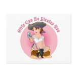 Girls Can Pirates postcards