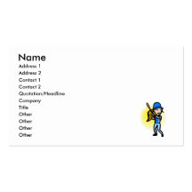 Girls can play ball business card