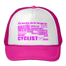 Girls Cyclists : Pink Greatest Cyclist Mesh Hats