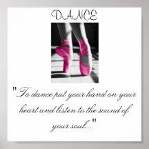 girls dance, "To dance put your hand on your he... Print