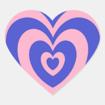 girls design heart stickers