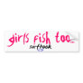 girls fish too bumper sticker