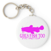 GIRLS FISH TOO CATFISH KEY CHAINS