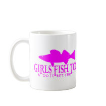GIRLS FISH TOO WALLEYE MUGS