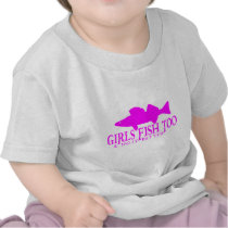 GIRLS FISH TOO WALLEYE TSHIRT