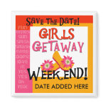 Girls Getaway Save the Date Magnet