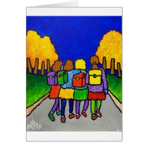 Girls Going Home by Piliero Card