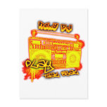 girls guys rap urban dance crunk hip-hop music postcard