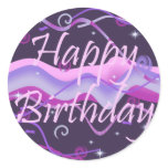 Girl's Happy Birthday Sticker