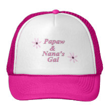 Girls Hat for Papaw and Nana