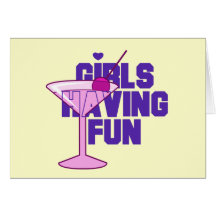 Girls Having Fun Bachelorette Tshirts and Gifts Greeting Card