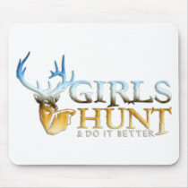 GIRLS HUNT DEER MOUSE PADS