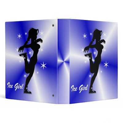 Girls Ice Figure Skating Binder by Baysideimages