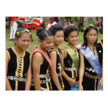 Girls in Costume Post Card