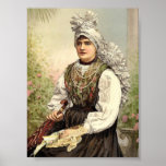 Girls in native costume, Carniola, Austro-Hungary Poster