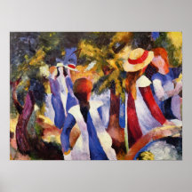 Girls in the Open by August Macke Print