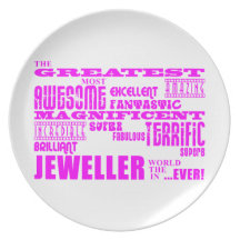 Girls Jewellers : Pink Greatest Jeweller Party Plates
