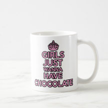 Girls Just Wanna Have Chocolate - Keep Calm Mug