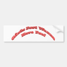 Girls Just Wanna Have Fun Bumper Sticker