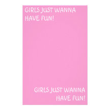 GIRLS JUST WANNA HAVE FUN!, GIRLS JUST WANNA HA... STATIONERY