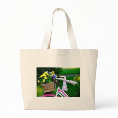 Girls Just Wanna Have Fun, Pink Girls Bicycle Bag by KahunaLuna
