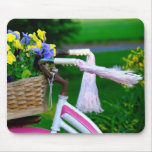 Girls Just Wanna Have Fun, Pink Girls Bicycle Mouse Mats