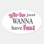 Girls Just Wanna Have Fun Stickers