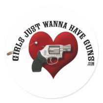 Girls Just Wanna Have Guns (sticker)