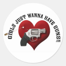 Girls Just Wanna Have Guns (sticker)