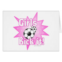 Girls Kick it Card
