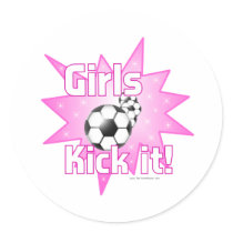 Girls Kick it Sticker