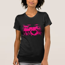 Girls Love Drums Dark T-Shirt