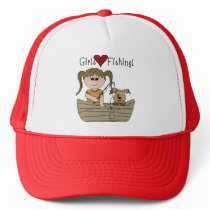 Girls Love Fishing Trucker Hat