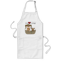 Girls Love Fishing T-shirts and Gifts Apron