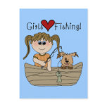 Girls Love Fishing T-shirts and Gifts Post Card