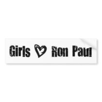 Girls Love Ron Paul Bumper Stickers
